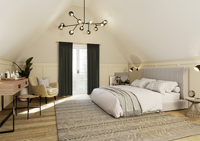 Berkshire Pencil Pleat, Grey - Ready Made Curtains - Image 8